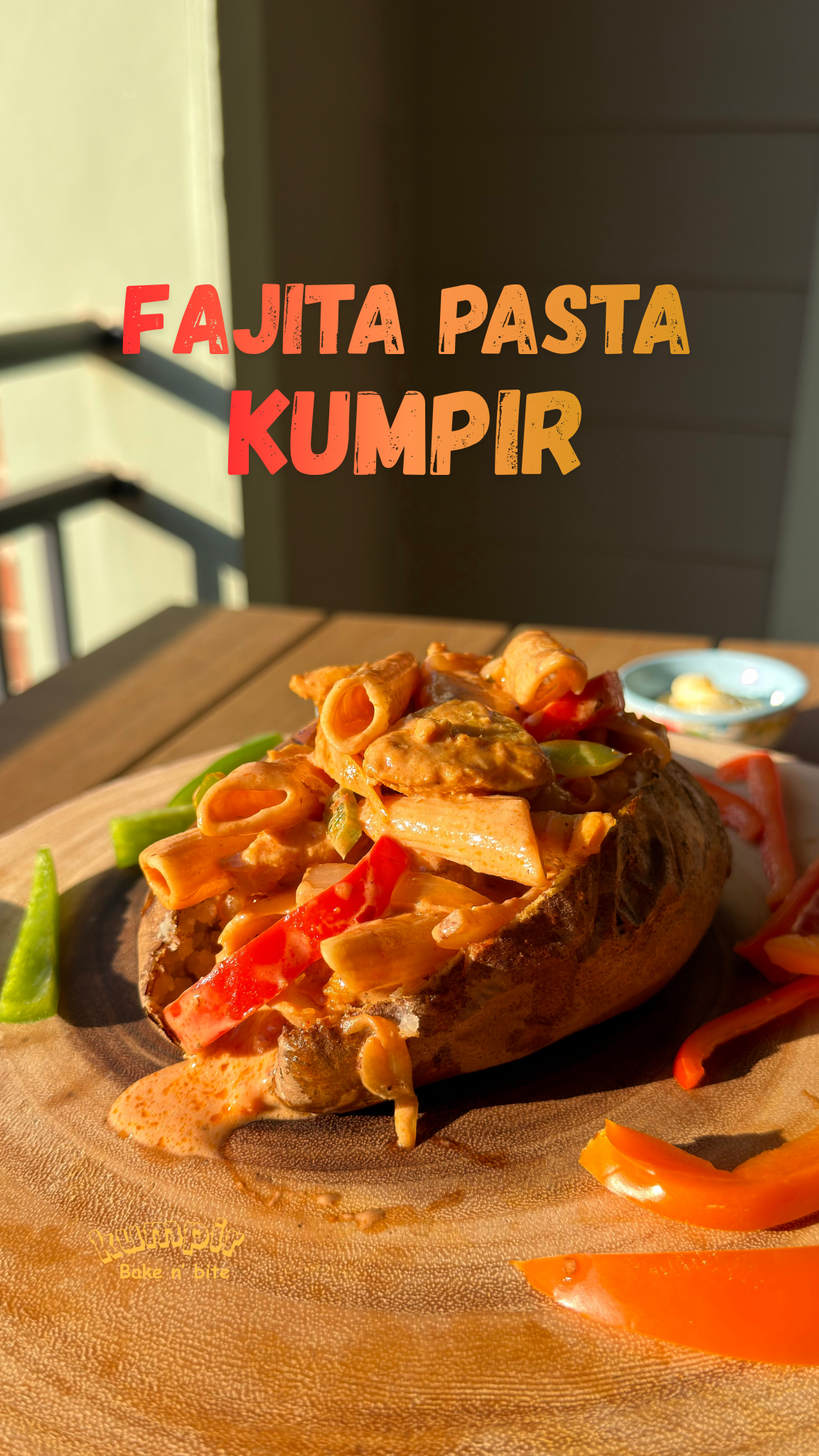 Creamy Fajita Pasta Kumpir